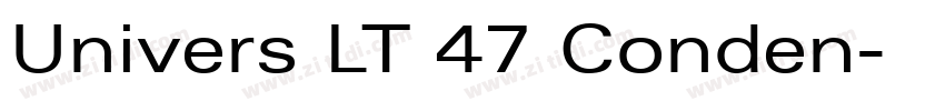Univers LT 47 Conden字体转换